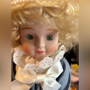 House of Lloyd Christmas Around the World Porcelain Doll. One Owner! Like New!